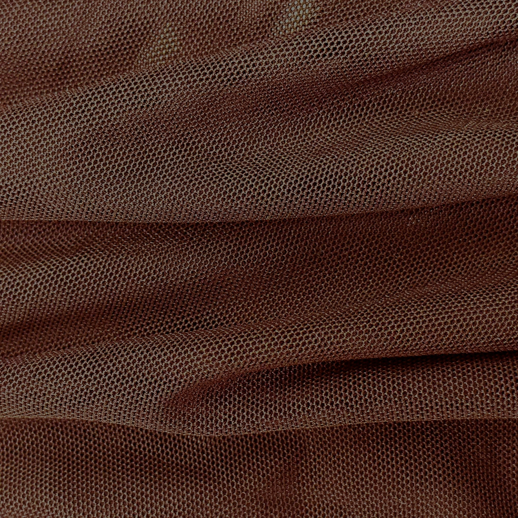 dk brown light weight nylon mesh spandex