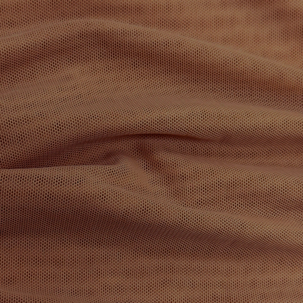 toffee light weight nylon mesh spandex