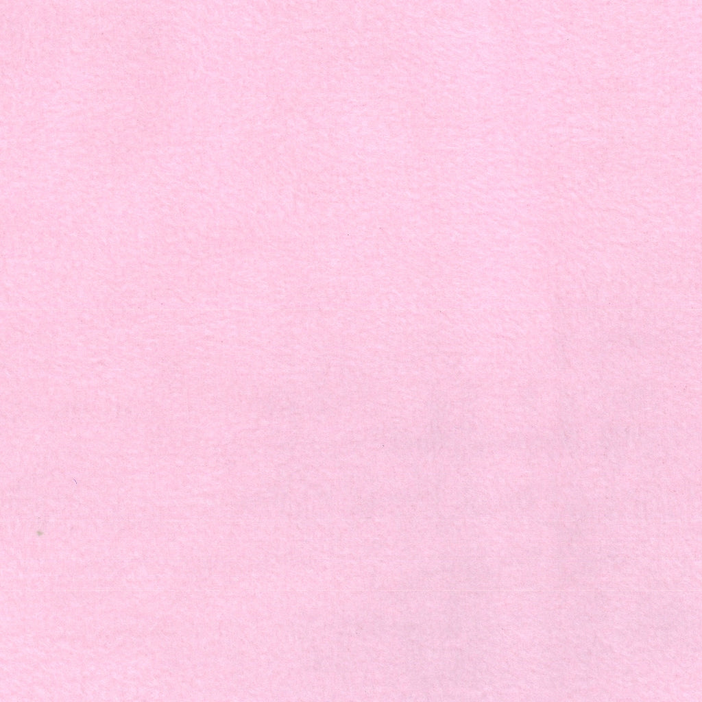 Medium weight brushed back polyester fleece in the colour of baby pink