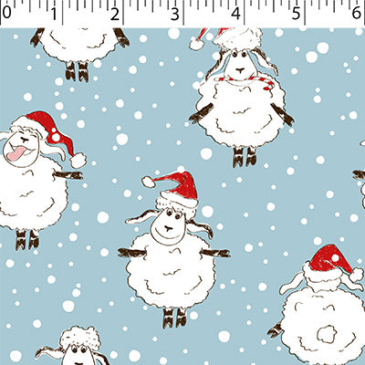 FLANNELETTE PRINTS - SNOWBALL SHEEP