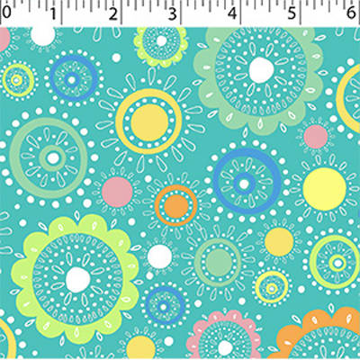 FLANNELETTE PRINTS - CIRCLE FLOWER