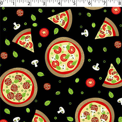 FLANNELETTE PRINTS - PIZZA