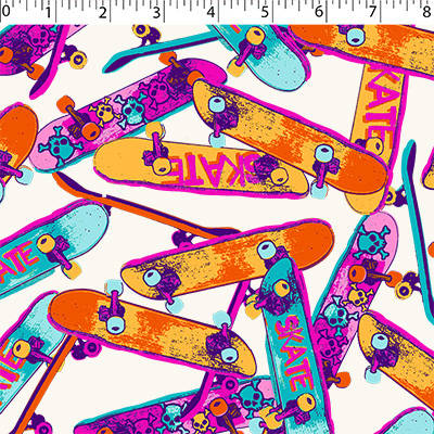 FLANNELETTE PRINTS - SKATEBOARDS