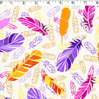 FLANNELETTE PRINTS - FEATHERS