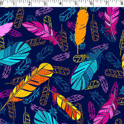 FLANNELETTE PRINTS - FEATHERS