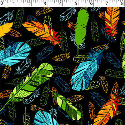 FLANNELETTE PRINTS - FEATHERS