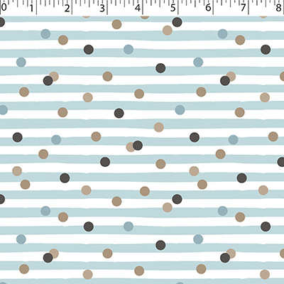 FLANNELETTE PRINTS - DOTTED STRIPE