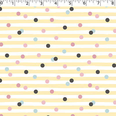 FLANNELETTE PRINTS - DOTTED STRIPE