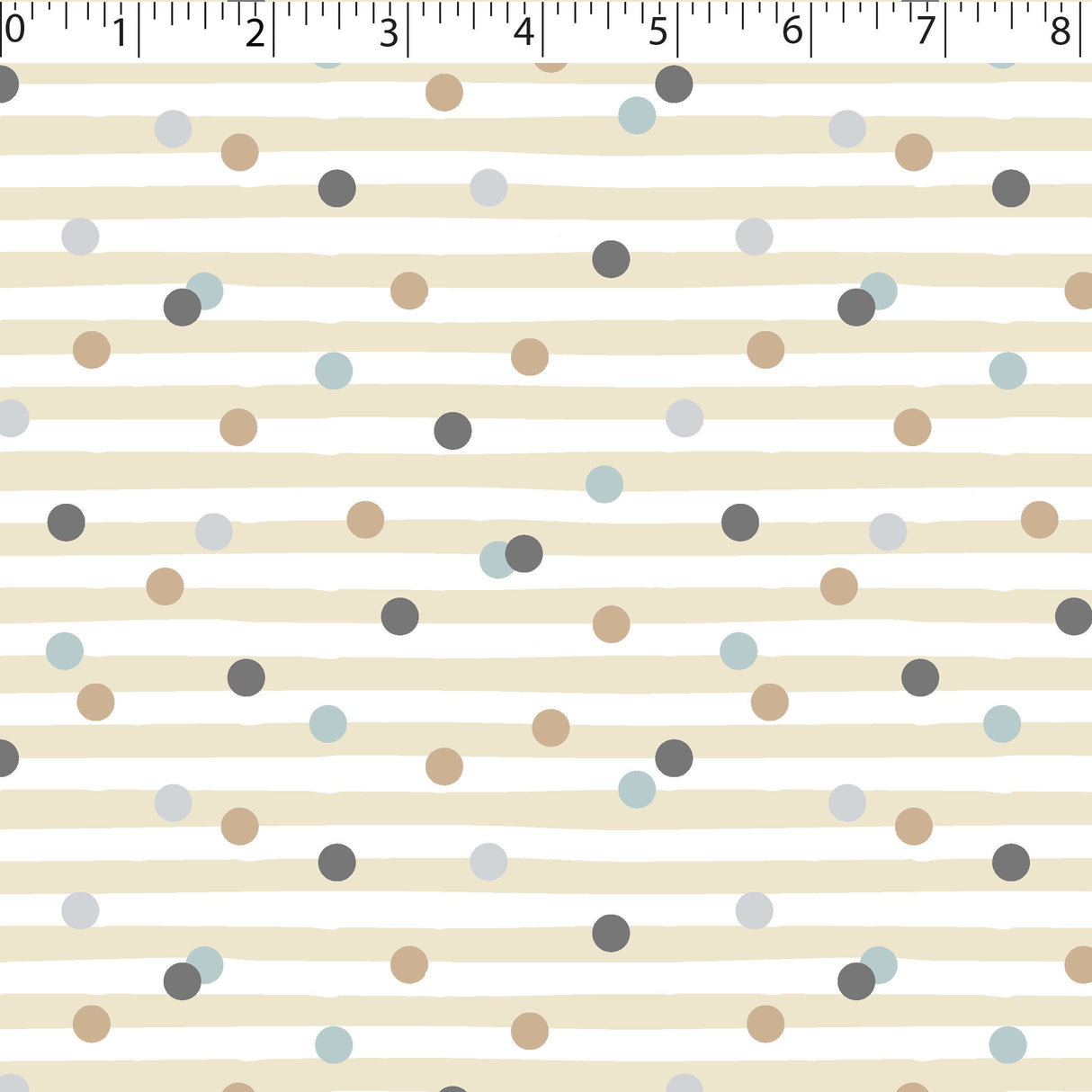 FLANNELETTE PRINTS - DOTTED STRIPE