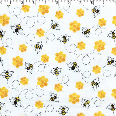 FLANNELETTE PRINTS -HONEY BEE