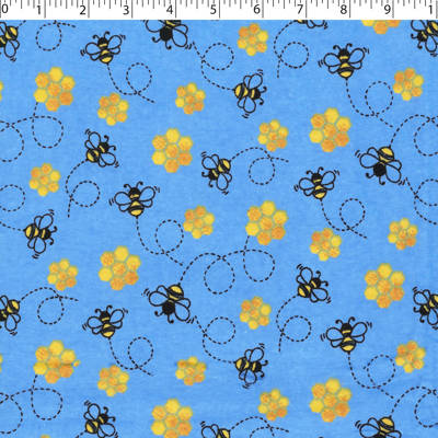 FLANNELETTE PRINTS -HONEY BEE