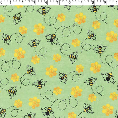 FLANNELETTE PRINTS -HONEY BEE