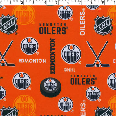 NHL FLANNEL - ALL OVER - EDMONTON OILERS