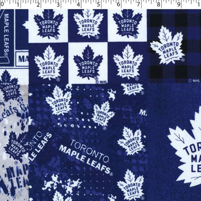 NHL FLANNEL - CHEATERS QUILT - TORONTO MAPLE LEAFS