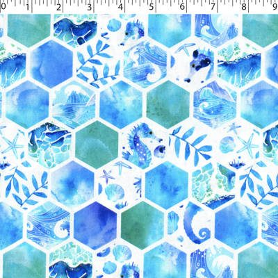 SEYCHELLE PRINTS - SEAHORSE TILE