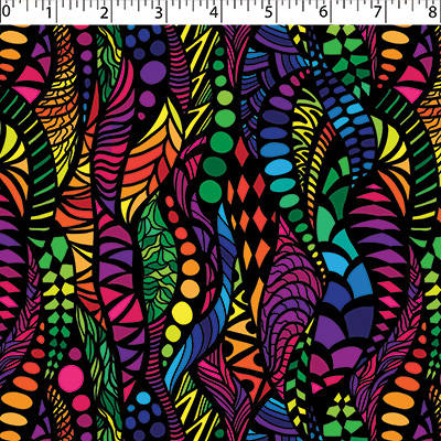 RAINBOW CREATIVE PRINTS II - WAVE TEXTURE