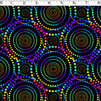 RAINBOW CREATIVE PRINTS II - DOTTED CIRCLE