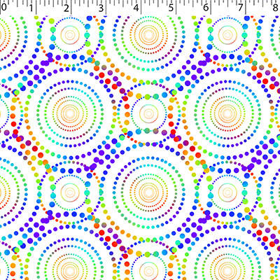 RAINBOW CREATIVE PRINTS II - DOTTED CIRCLE