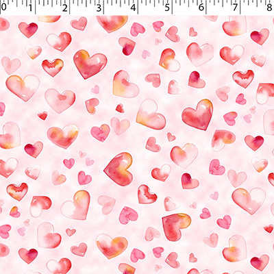 LOVE IS IN THE AIR - WATERCOLOUR HEARTS