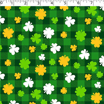 HAPPY ST. PATRICK'S - CLOVER CHECK