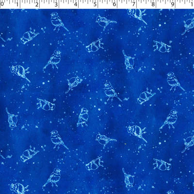 WINTER BLUES - BIRD STAMP