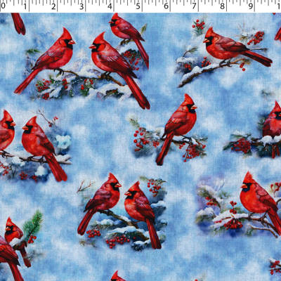 WINTER WONDERLAND III - SNOW CARDINAL