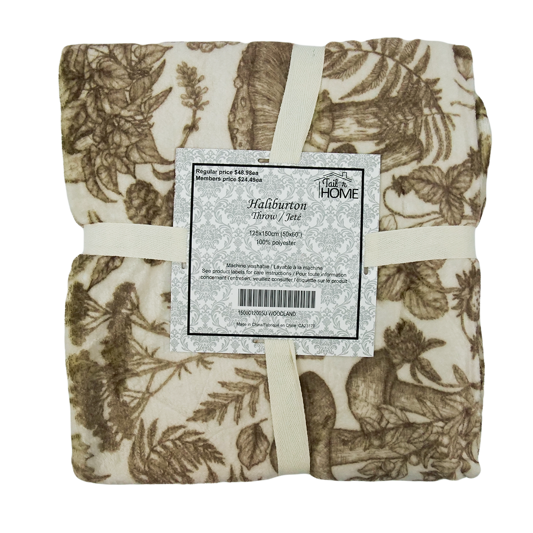 HALIBURTON THROW - WOODLAND
