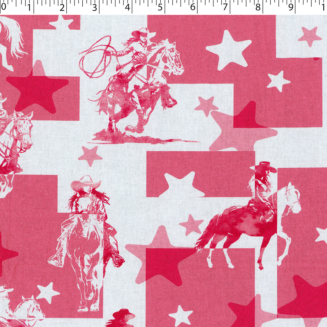 COWGIRL - 001 RODEO PATCH (PINK)