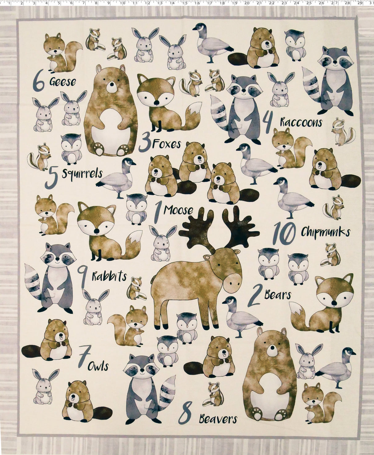 1-2-3 ANIMAL PANEL