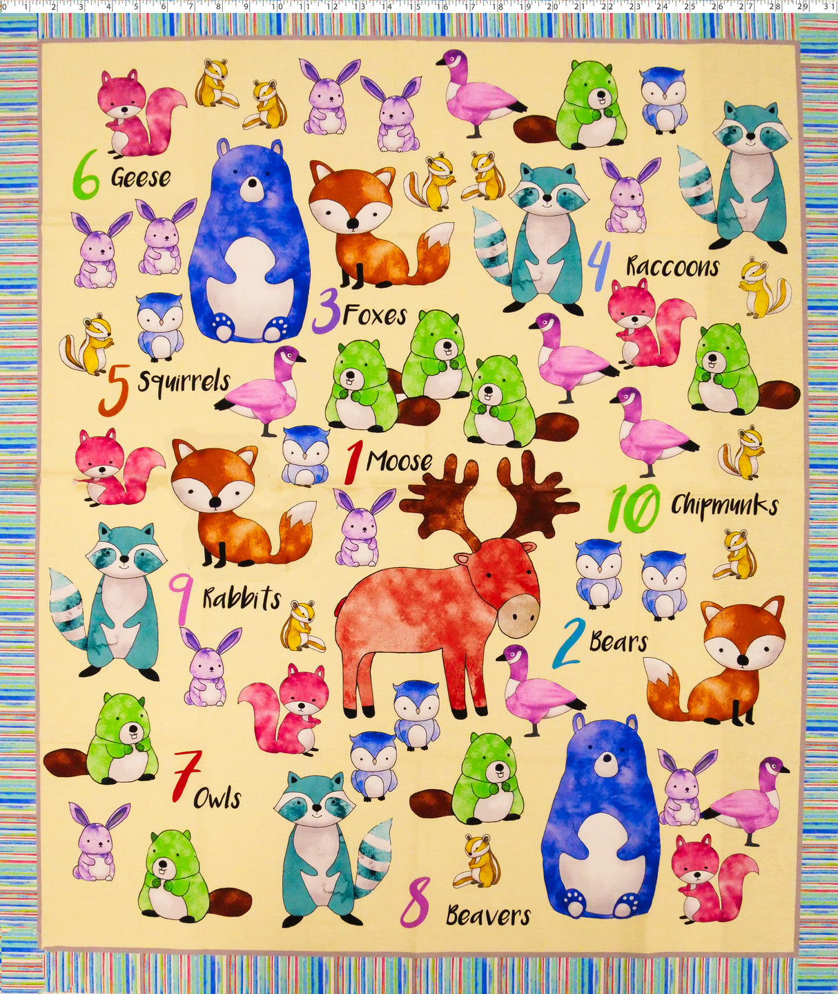 1-2-3 ANIMAL PANEL