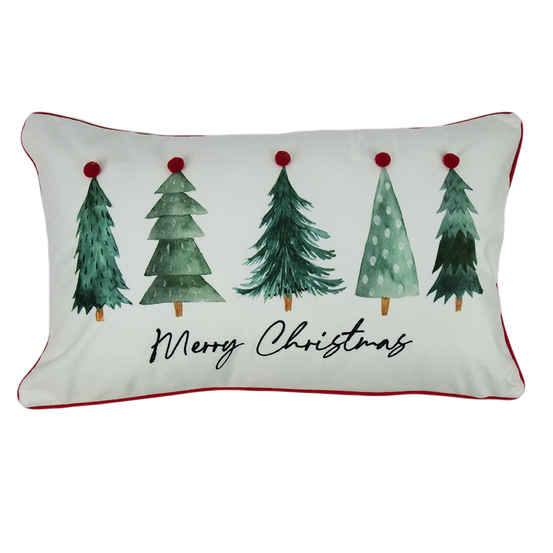 CUSHION COVER - POMPOM TREES