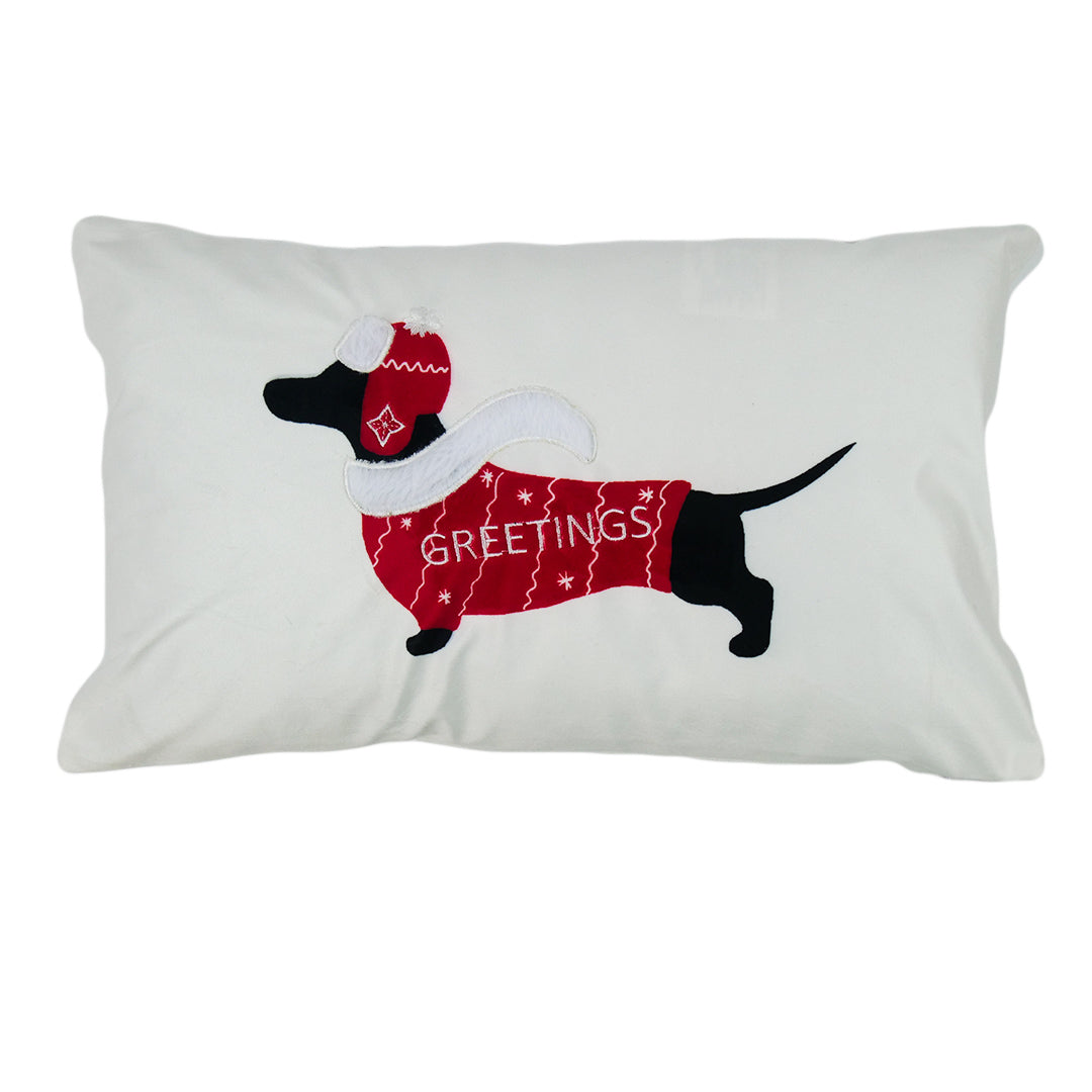 CUSHION COVER - DOG GREETINGS