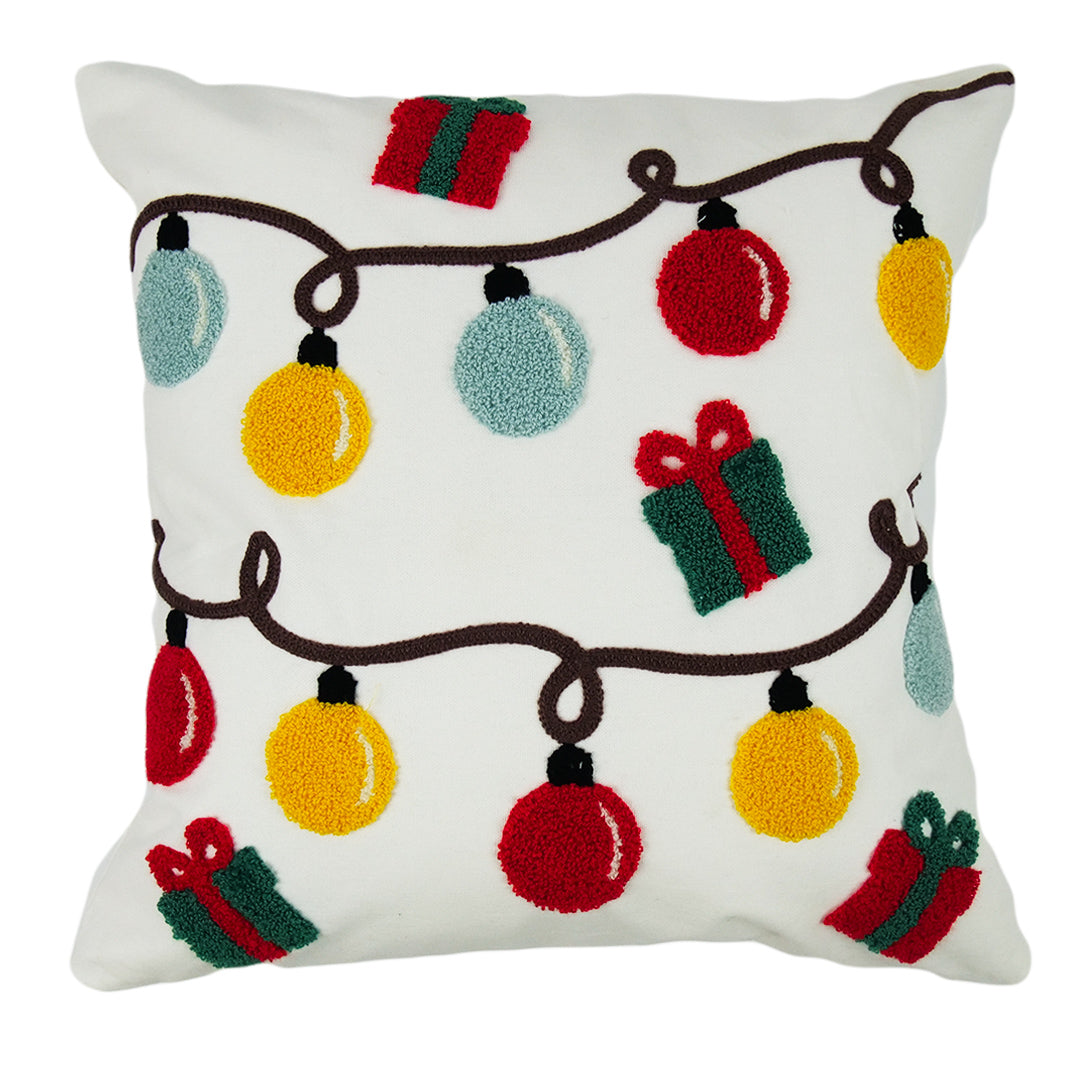 CUSHION COVER - HOLIDAY LIGHTS