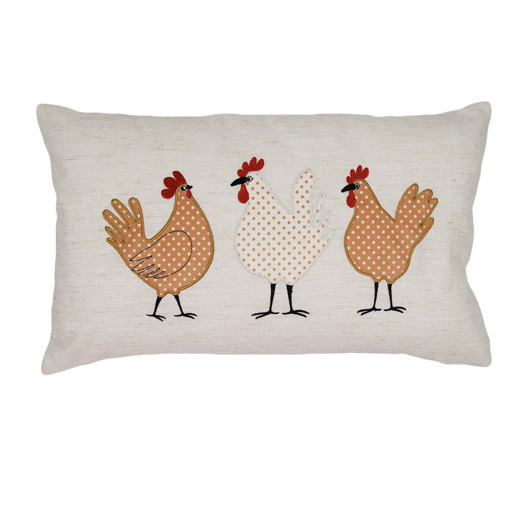 CUSHION COVER - CHICKEN FARM