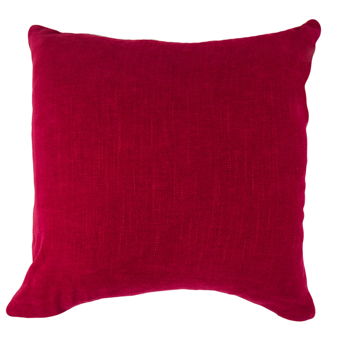ABRA CUSHION COVER - CRIMSON