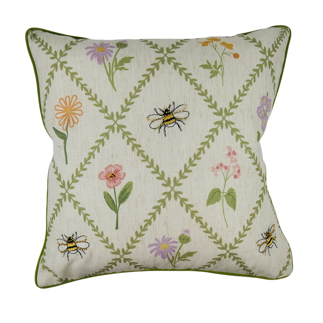 CUSHION COVER - BEE DIAMOND