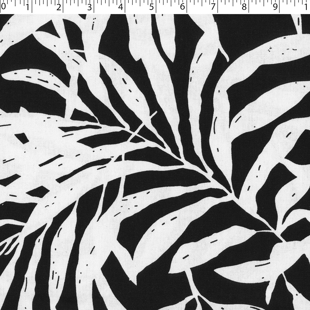 SAN PAULO RAYON/LINEN BLEND PRINTS - FERN LEAVES