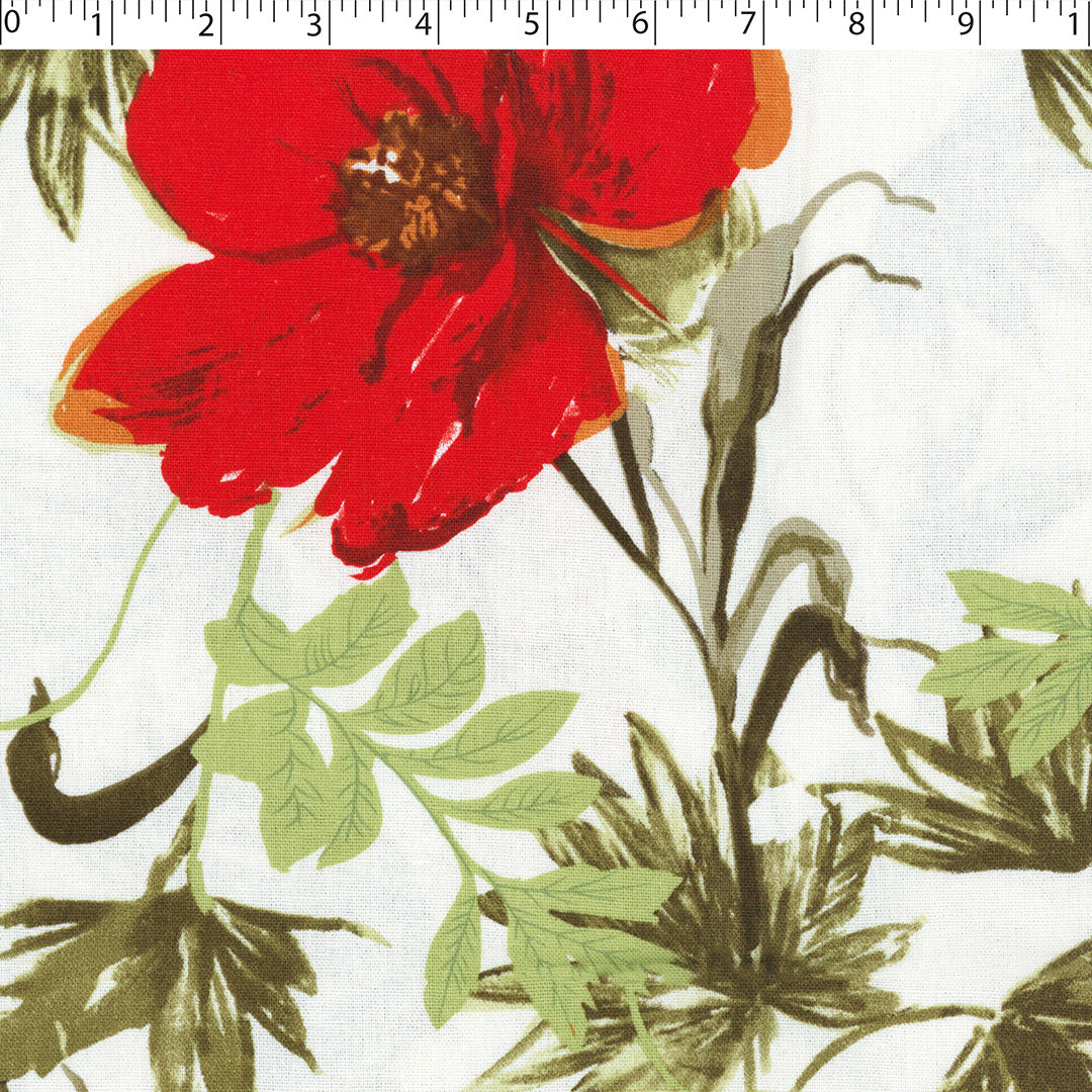 SAN PAULO RAYON/LINEN BLEND PRINTS - LARGE FLORAL