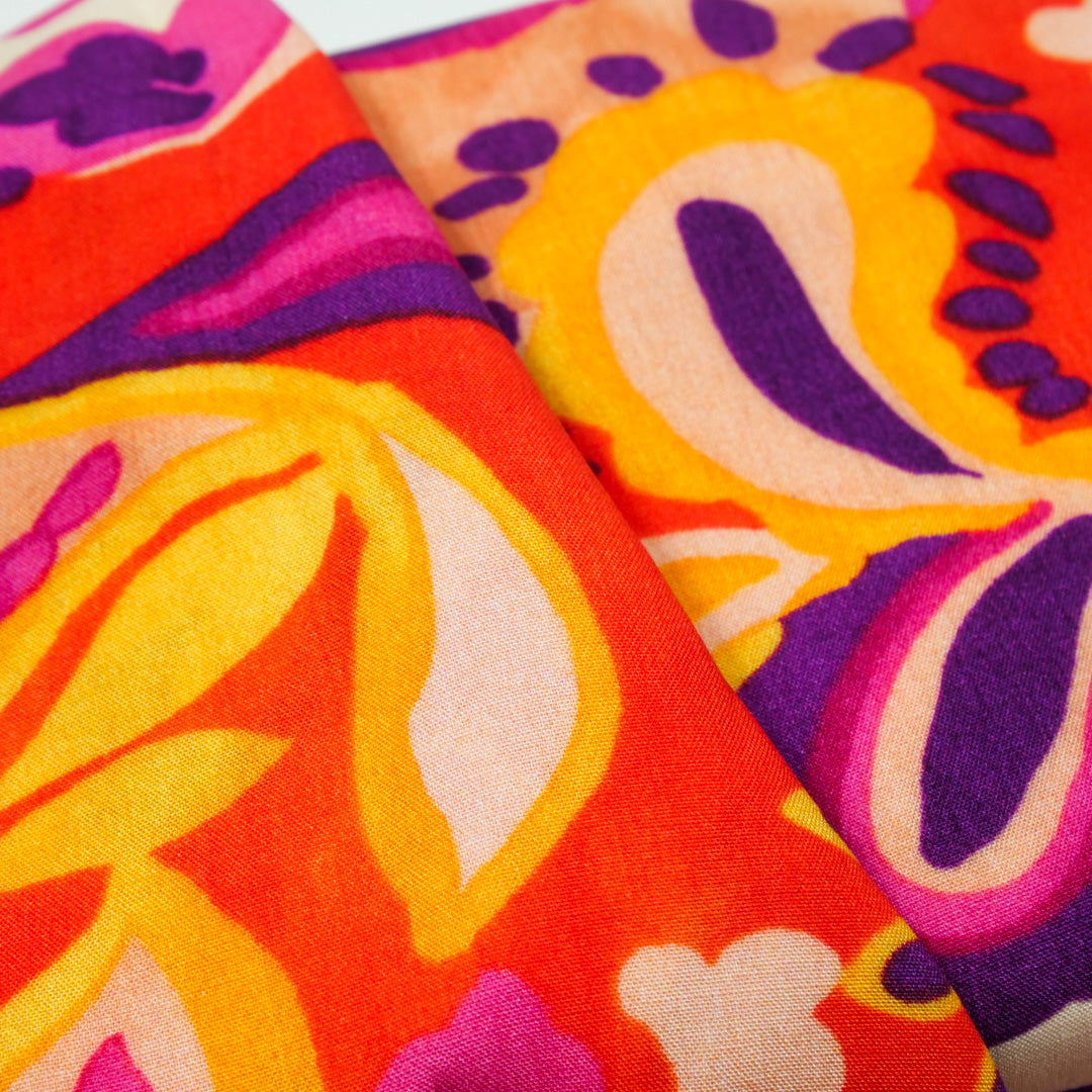 DEIRDRE RAYON POPLIN PRINTS - ETHNIC PAISLEY