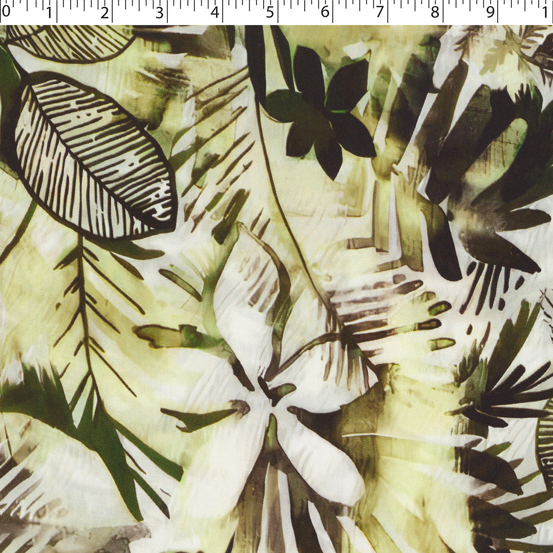 DEIRDRE RAYON POPLIN PRINTS - LEAVES