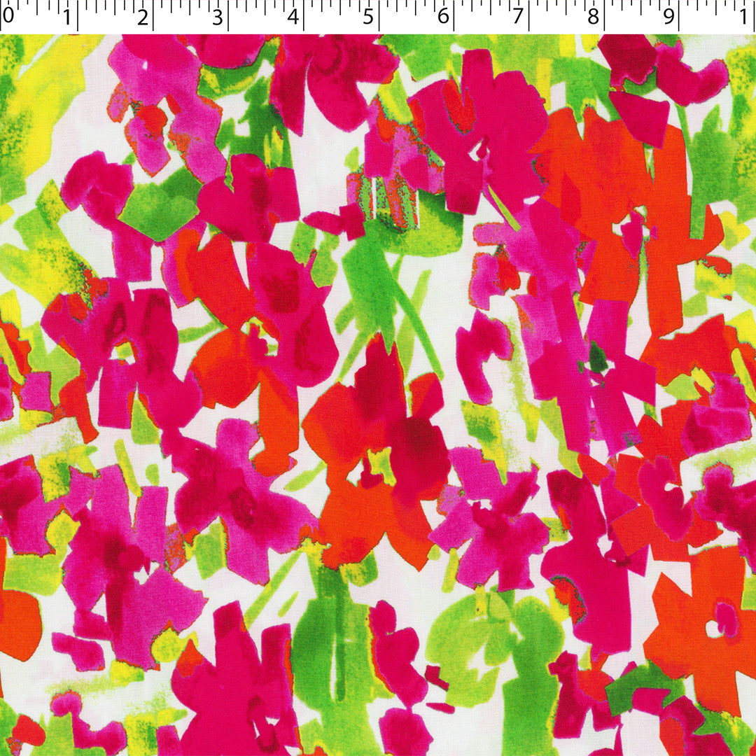 DEIRDRE RAYON POPLIN PRINTS - MED WATERCOLOR FLORAL