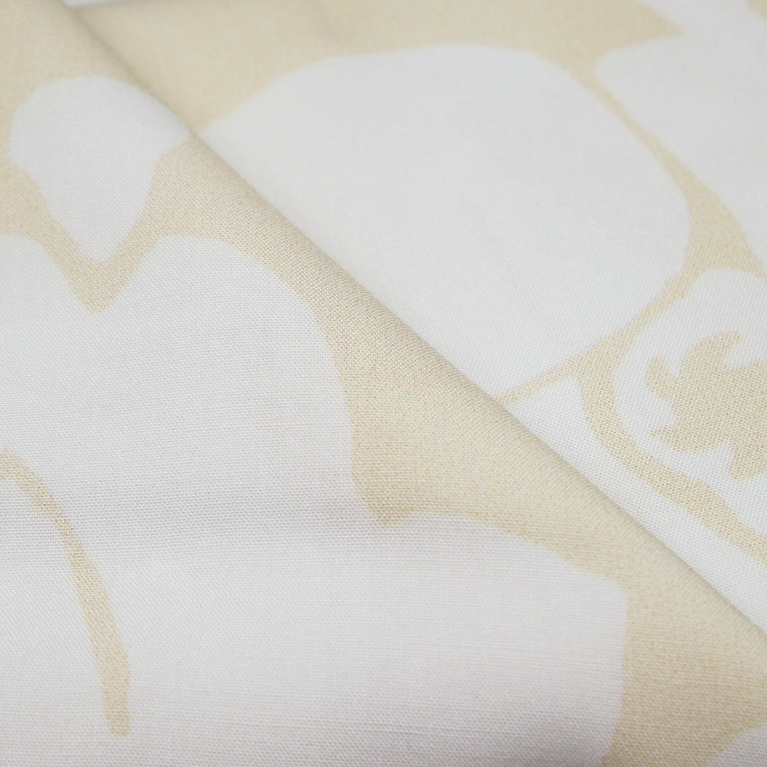 DEIRDRE RAYON POPLIN PRINTS - MONOTONE FLAT FLORAL