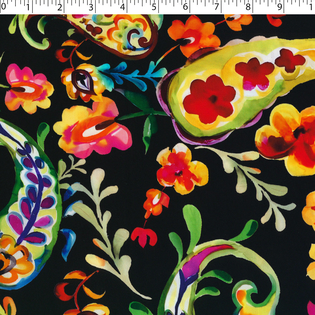 DEIRDRE RAYON POPLIN PRINTS - PAISLEY