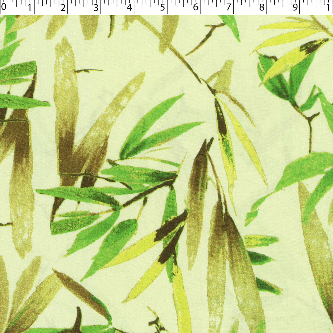 DEIRDRE RAYON POPLIN PRINTS - TROPICAL LEAVES