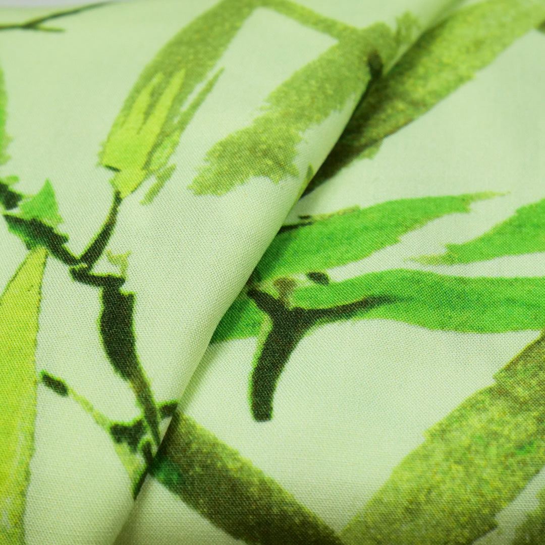 DEIRDRE RAYON POPLIN PRINTS - TROPICAL LEAVES