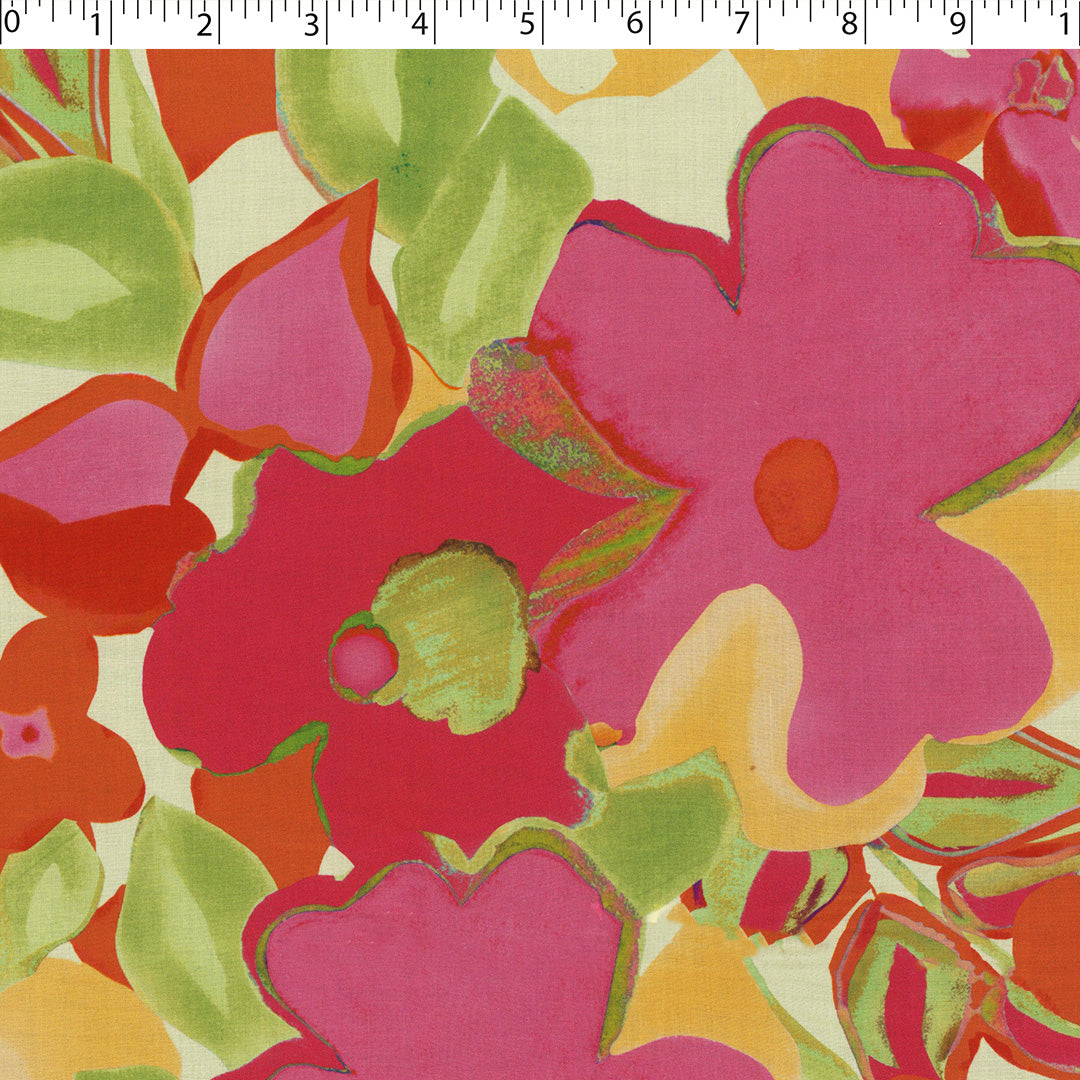 DESIREE - RAYON VOILE PRINTS - ABSTRACT WATERCOLOR