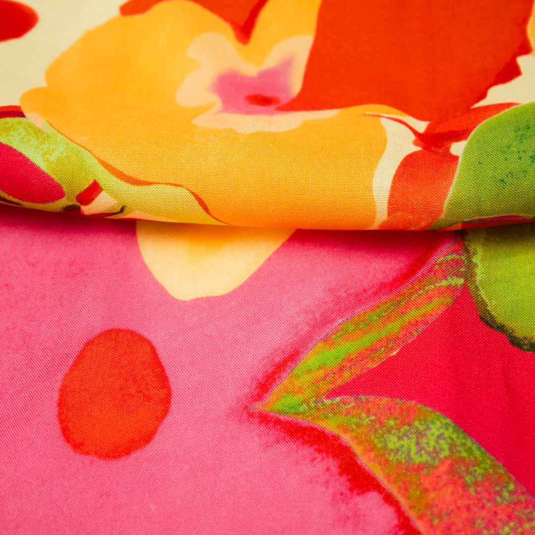 DESIREE - RAYON VOILE PRINTS - ABSTRACT WATERCOLOR