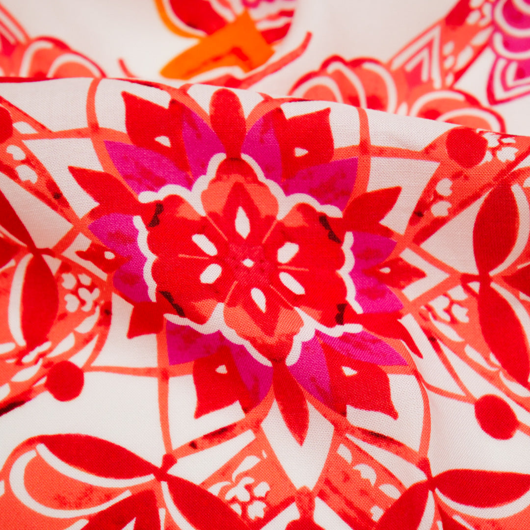 DESIREE - RAYON VOILE PRINTS - TRIBAL BORDER