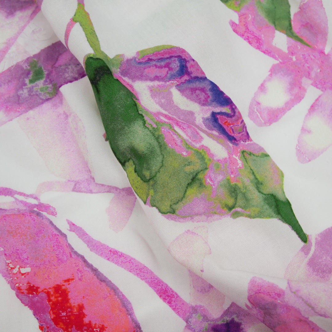 DESIREE - RAYON VOILE PRINTS - TROPICAL LEAVES