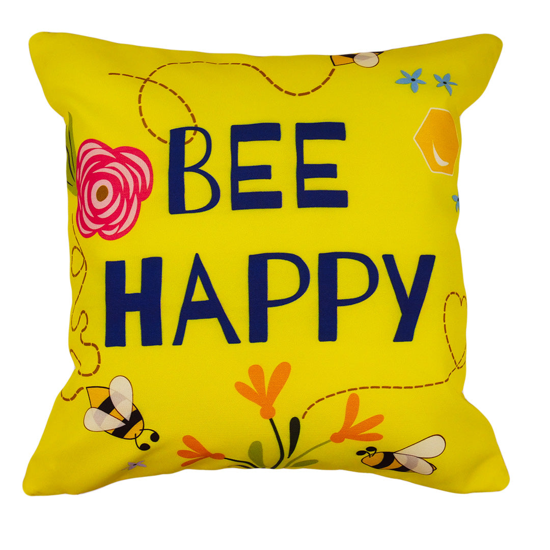 OUTDOOR CUSHION COVER - BEE HAPPY